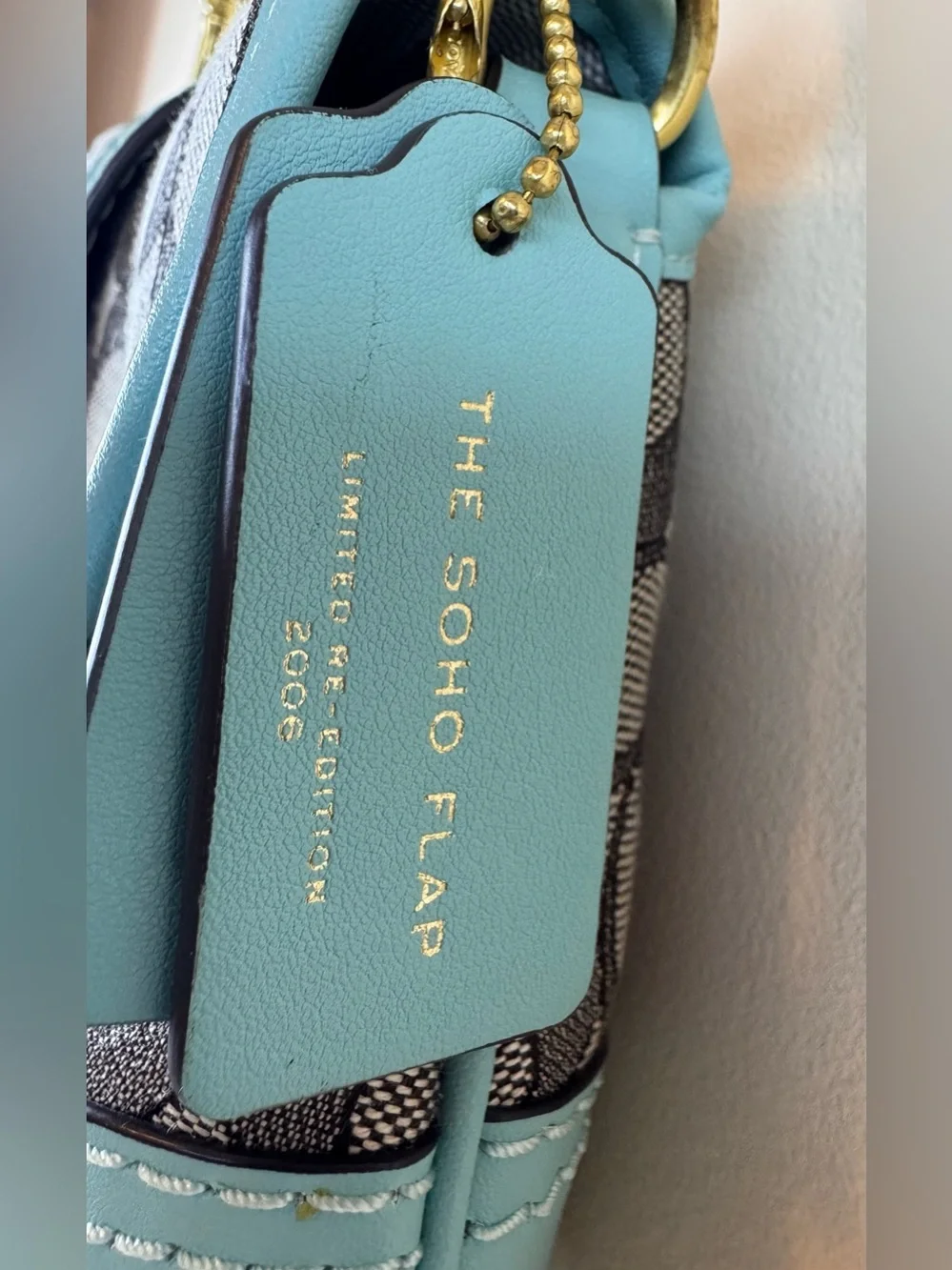 Coach The SoHo Flap Limited Re-Edition 2006 in Jacquard Blue